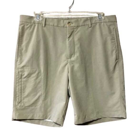 Greg Norman Men's Golf Tennis Core Cargo Hiking khaki Brown Shorts Gorpcore 38 - Picture 1 of 12